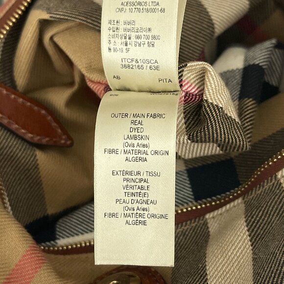Burberry Salisbury Cognac Brown Leather Tote Shoulder Bag Buckle Handle Strap - Picture 12 of 14